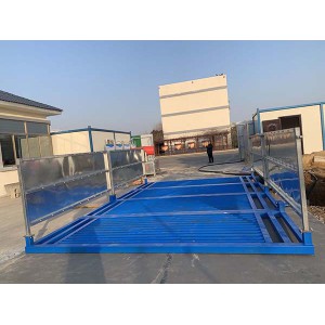 枣庄铸造厂安装韩强6米平板洗车机