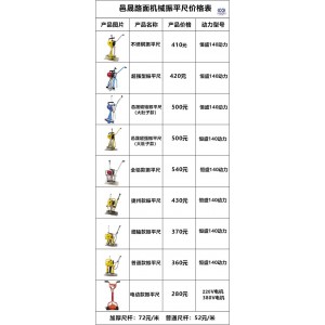 沂蒙商城路面机械报价单