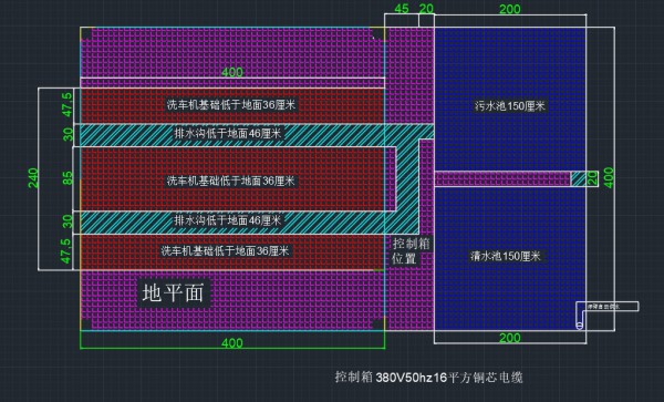 2米4x4米滚轮洗车机