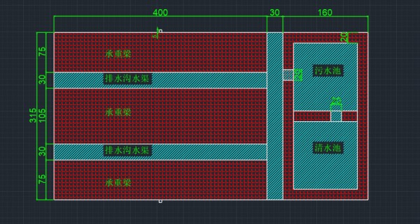3米15x4米洗车机基础图