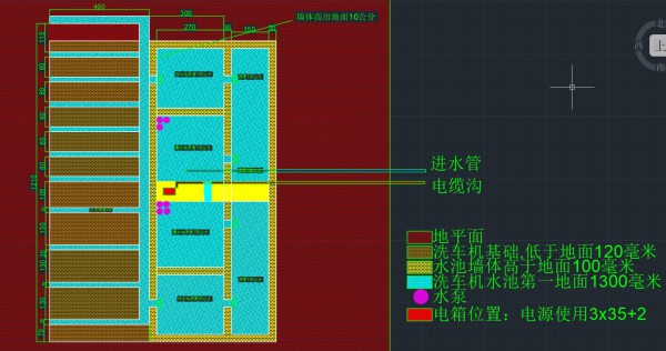 12米x4米定制版洗车机图纸